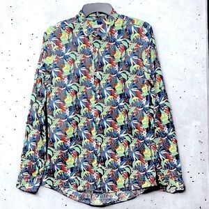 NEILL KATTER floral and leaf pattern size L